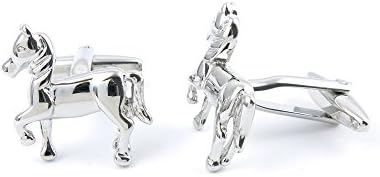 1 Pair Cufflinks Cuff Links YFAV0 Silver Horse Pegasus Fashion Jewelry Gift Wedding Party Shirt Mens Button Classic