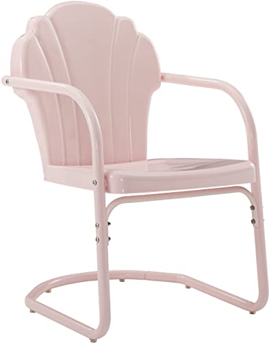 Crosley Furniture Tulip 2-Piece Outdoor Chair Set, Retro Metal Patio Chairs for…