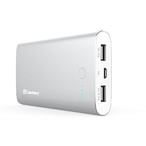 Jackery Zen プレミアム 10000mAh モバイルバッテリー 2USBポート大容量かつコンパクト 急速充電可能 パワーバンク (シルバー)