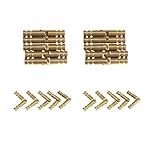 20pcs Invisible Brass Barrel Hinges, Small Hinges
