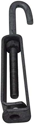 HEAVY DUTY HOT DIP GALVANIZED PRESSED STEEL TURN BUCKLE-CHAIN LINK FENCE TURNBUCKLE 1 X 8 GAUGE 3/8 THREAD and HOOK