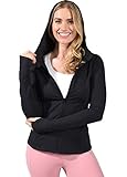 Yogalicious Womens Long Sleeve Full Zip Up Hoodie Jacket