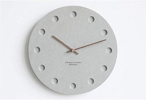 HDR "Concrete Wall-Clock Series Silence Modern Wall Clock Perfect for Home or Office - 12" Diameter (Type D)