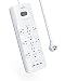 Power Strip Surge Protector, Anker 12 Outlets & 3 USB Ports with Flat Plug, PowerPort Strip with 6ft Extension Cord, PowerIQ for iPhone Xs/XS Max/XR/X, Galaxy, for Home, Office, and More (4000J) primary