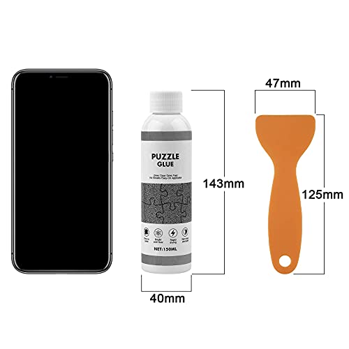 YAKAMOZ Jigsaw Puzzle Glue with Applicator Suitable for 1000/1500/3000