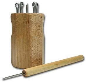 5 Pin Wire Wooden Knitting Spool