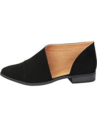 Cambridge Select - Bata de tobillo para mujer, puntera abierta, talón bajo