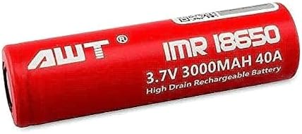 AWT 18650 Flat Top Battery - Red price in Egypt | Amazon Egypt | kanbkam