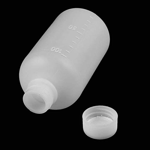 GDGY 20Pcs 100Ml 3.4OZ PE Plastic Empty Small Mouth Graduated Lab Chemical Container Reagent Bottle (100ML20 Pcs) - Thumbnail 4