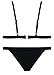 JABERAI Brazilian Bikini, Padded Swimsuit For Women (Black-S)