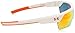 Under Armour Igniter II Shiny White Frame w/ Orange Mirror Lenses Sunglasses 8600051-101041