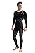 ALPINE PRO Men's Compression Shirt,Cool Dry Thermal Long Sleeve Seamless Baselayer, Black, M-L