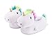 MoonRise Market Light-Up Unicorn Slippers for Kids [Twinkle Tootsies] Color-Changing LED Lights and Vibrant Rainbow Mane - for Cool Kids with Magic in Their Hearts & Sparkle on Their Soles! (Women)