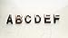 HopeWan Door Letters A B C D E F, 2 Inch Bronze Alphabet Wall Stickers for Apartment/Home Decoration/Mailbox. (2