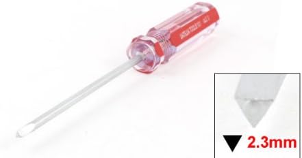 Sourcingmap Nonslip Plastic Handle 2.3mm Magnetic Tip Triangle Head Screwdriver, Silver Tone, Clear, Red, 2.3mm x 75mm - Image 3