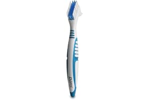 PARO SWISS Paro Clinic Denture Brush Hard and Soft bristles Combo Perfect Grip Swiss Made. Cleans Your dentures, retainers and Night Guards!