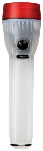 Life gear mini led flashlight with glow handle, red