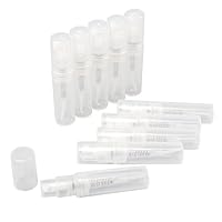 YEHAM Pack of 60 Mini Clear Plastic Spray Bottle for Perfume, Aromatherapy, Travel Makeup Tools (3ML)