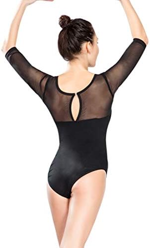 ModLatBal Women Gymnastics Dance Ballet Leotard Long Sleeve Bodysuit