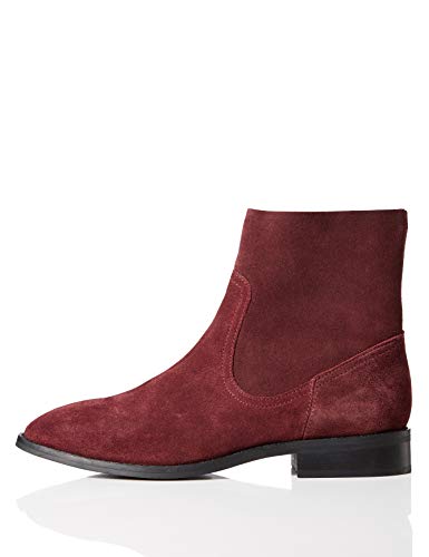 amazon red ankle boots