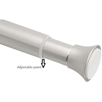 AmazonBasics Tension Shower Doorway Curtain Rod, 24-36