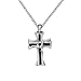 ZARABE Cremation Jewelry Black Cross Urn Ashes Necklace Memorial Keepsake Pendant