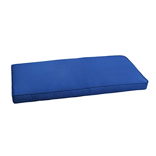 Sorra Home Sunbrella Corded Bench Cushion - Fade & Water Resistant, Outdoor & I…
