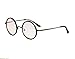 Agstum Vintage Retro Small Round Optical Eyeglass Frame with Spring Hinge