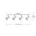 Globe Electric 59325 Melo 4-Light Track Lighting, Glossy White Finish, Bulbs Included