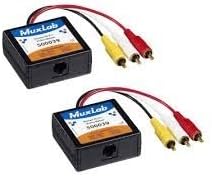 MuxLab 500039-2PK Stereo Hi-Fi Video Balun Male, 2-Pack by Muxlab