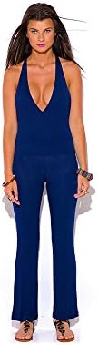 Top Of The Hour Blue Halter Jumpsuit