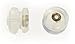 uGems® Silicone & 14k Yellow Gold Earring Backs Padded Mushroom Style 2 Pairs