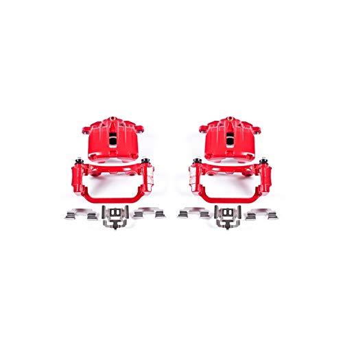 Power Stop Rear S4726 Pair of High-Temp Red Powder