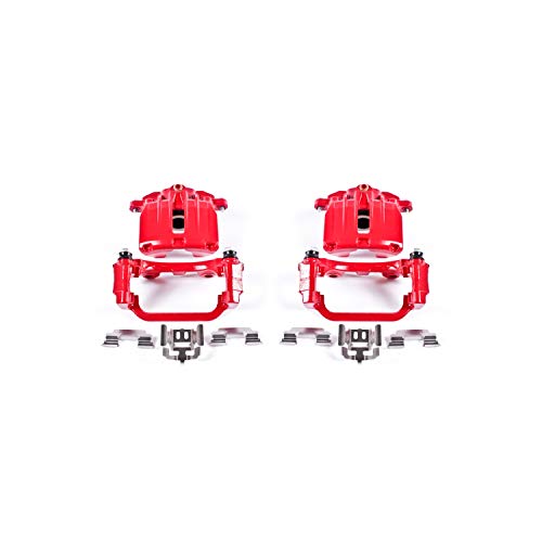 Power Stop Rear S4726 Pair of High-Temp Red Powder