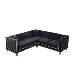ERYE L-Shaped Symmetrical Sectional Sofa Couch 5
