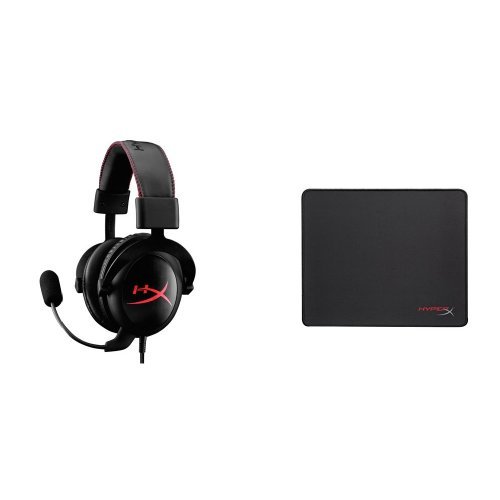 HyperX Cloud I Black And HyperX Fury S Medium Mousepad Gaming Bundle