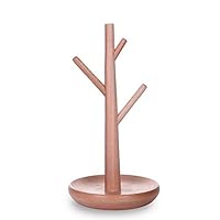 Yuybei Jewelry Rack Creative Bracelet Hanging Key Storage Shelf Display Stand Jewelry Watch Stand Earrings for Bedroom Gift Shop (Color : Brown, Size : 23x12cm)