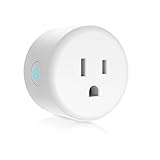 PECHAM WiFi Smart Plug Mini Plug, Remote Control Your Appliances Anywhere, Timing Function, Works with Alexa Echo/Google Home/IFTTT for Voice Control, No Hub Required Smart Socket (1 pack)
