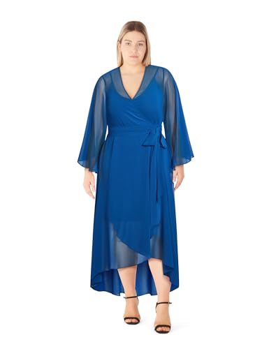 City Chic Women's Plus Size Cocktail Dress - Wrap Maxi, 20