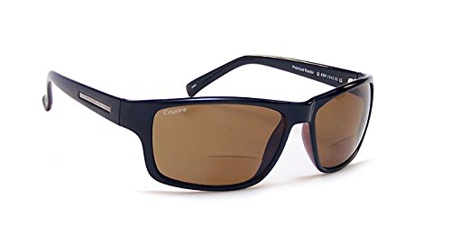 Coyote Eyewear BP-13 Polarized Reader Sunglasses (2.00), Black