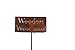 Funny Garden Staked Signs 21 to 28 Inches Tall (Small 21 Inches Tall, Weeders Welcome, Naturally Rusted)