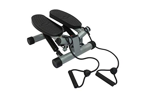 Niceday Twisting Stepper with Resistance Bands, Stair Climber Machine, Multifunctional LCD Monitor, Non-Slip Pedal, Home Workout Exercise, Legs Arms and Full Body Training
