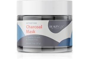 BeautyLux Detoxifying Charcoal Mask - With three triple-action clays and charcoal to cleanse and purify, plus lecithin to retain moisture, formulated to help target impurities, 2 oz
