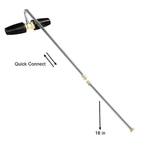 AgiiMan Pressure Washer Gutter Cleaner Attachment 2 Rotating Turbo