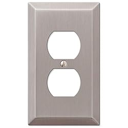 Amerelle 163DBN 1 Duplex Satin Wall Switch