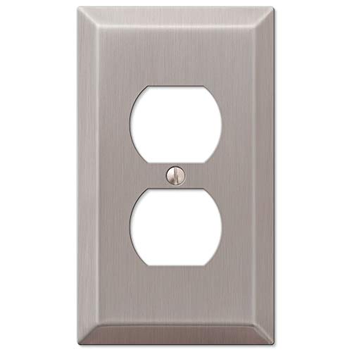 Amerelle 163DBN 1 Duplex Satin Wall Switch