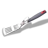 Yukon Glory YG-40066 Premium Stainless Steel Grip Tongs Spatula Easily Flips Burgers Great Gift For Grilling Secure Grip Handle
