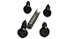 Black License Plate Security Fasteners Screw w/ Security Bit for Chevy,Dodge,Ford, GMC Vehicles