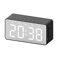 colorido Clock, Modern Fashion BT506 Wireless LED Display Mini Mirror Screen Alarm Clock Bluetooth Speaker Gift
