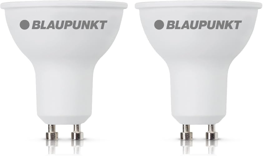 Blaupunkt LED Bulb GU10 – Spot – Daylight Lighting – 5W – Replacement of 50W – Natural White 4000K – 475 Lumens – Energy and Cost Saving Light – Class A+ – Single Pack (Pack of 2)